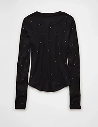 AE Long Sleeve Rhinestone T-Shirt