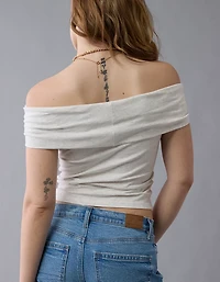 AE Off The Shoulder Foldover Top