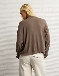 AE Soft & Sexy Long Sleeve Mockneck T-Shirt