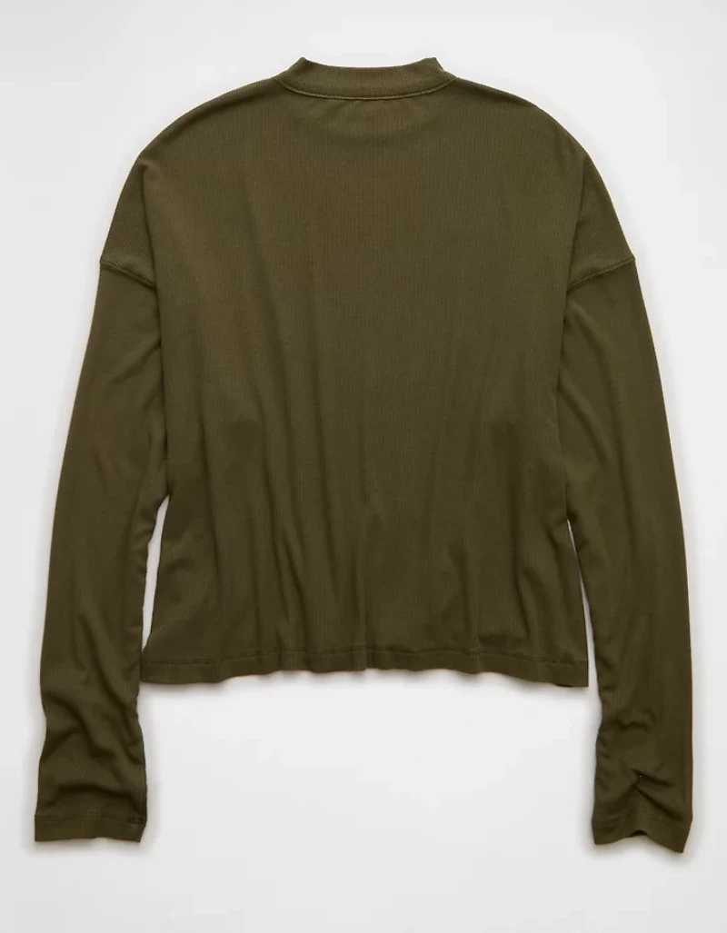 AE Soft & Sexy Long Sleeve Mockneck T-Shirt