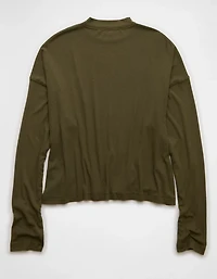 AE Soft & Sexy Long Sleeve Mockneck T-Shirt