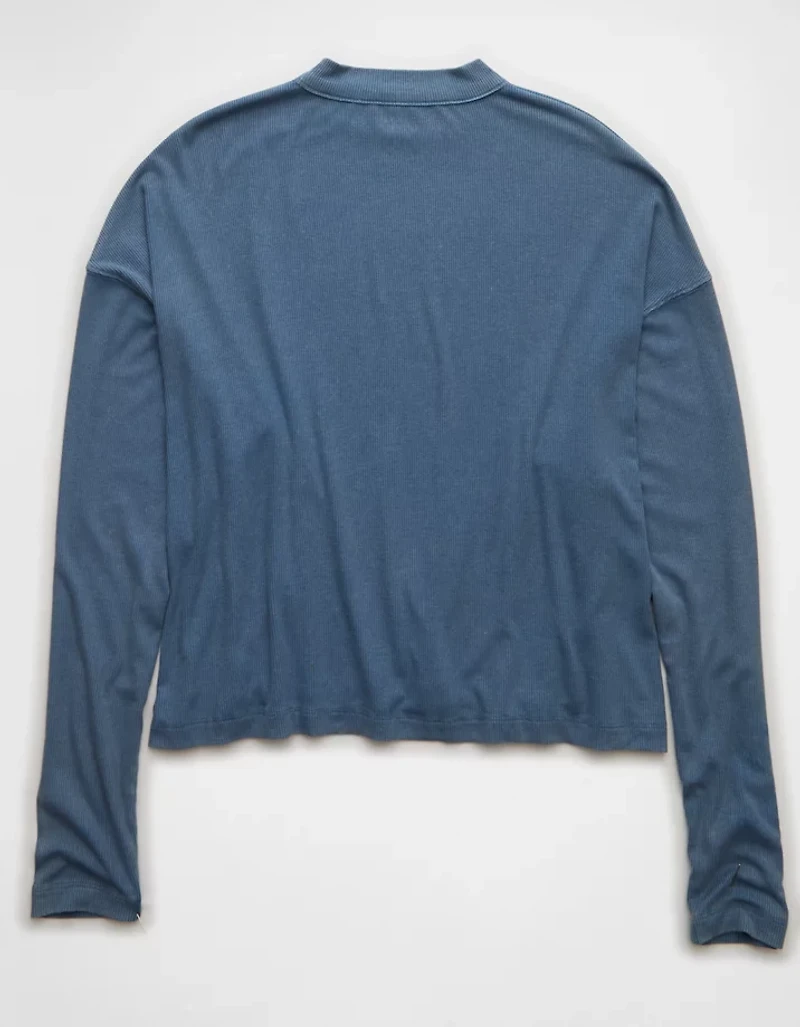 AE Soft & Sexy Long Sleeve Mockneck T-Shirt