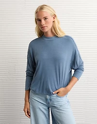 AE Soft & Sexy Long Sleeve Mockneck T-Shirt