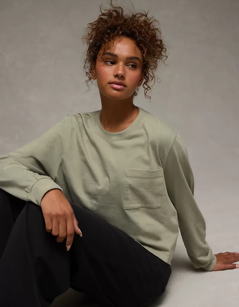 AE Everyday Luxe Long Sleeve T-Shirt