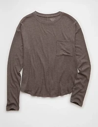 AE Soft & Sexy Long Sleeve Pocket T-Shirt