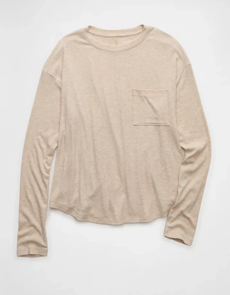 AE Soft & Sexy Long Sleeve Pocket T-Shirt