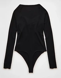 AE Long Sleeve Bow Front Bodysuit
