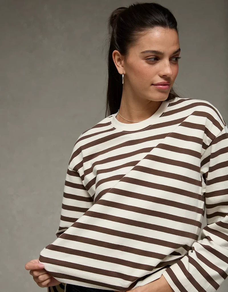 AE Striped Long Sleeve T-Shirt