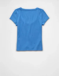 Petit t-shirt à encolure échancrée AE