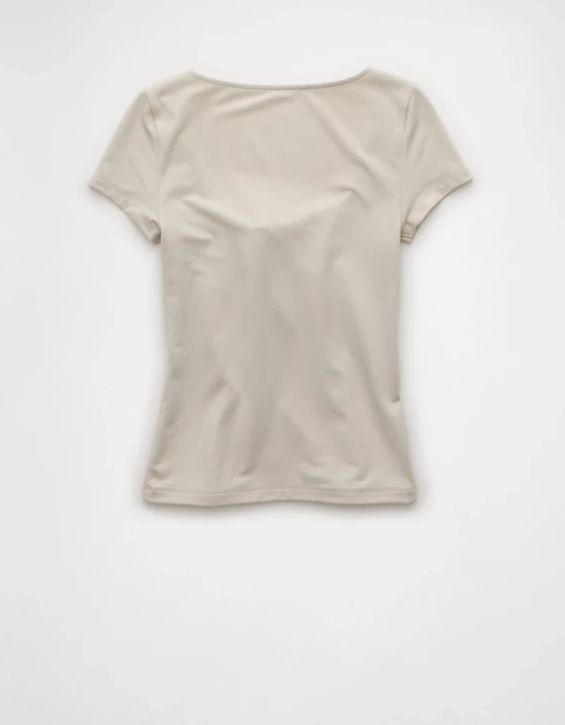 AE Square Neck Hey Baby Tee