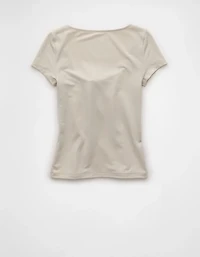 AE Square Neck Hey Baby Tee