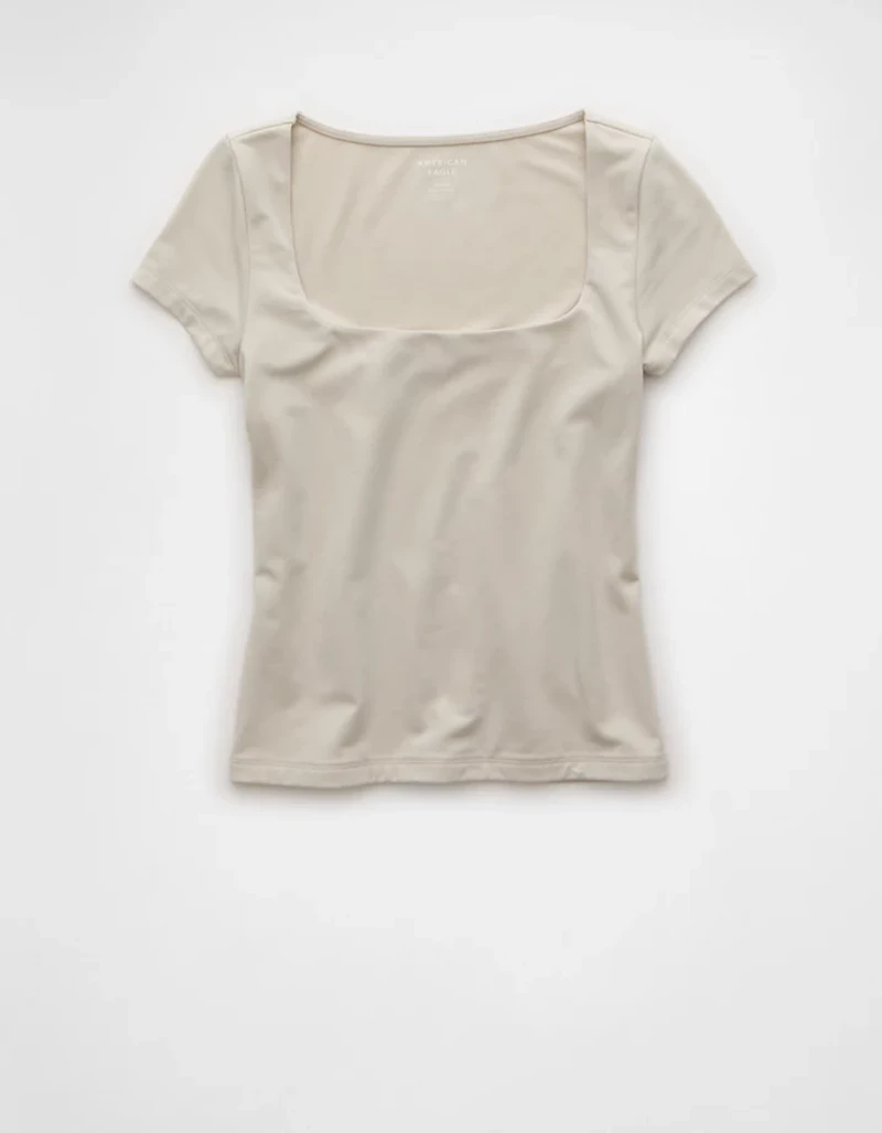 AE Square Neck Hey Baby Tee