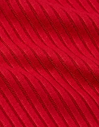 T-shirt à col rond pelucheux et manches longues gaufré AE