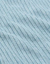 AE Long-Sleeve Waffle Plush Crew Neck Tee