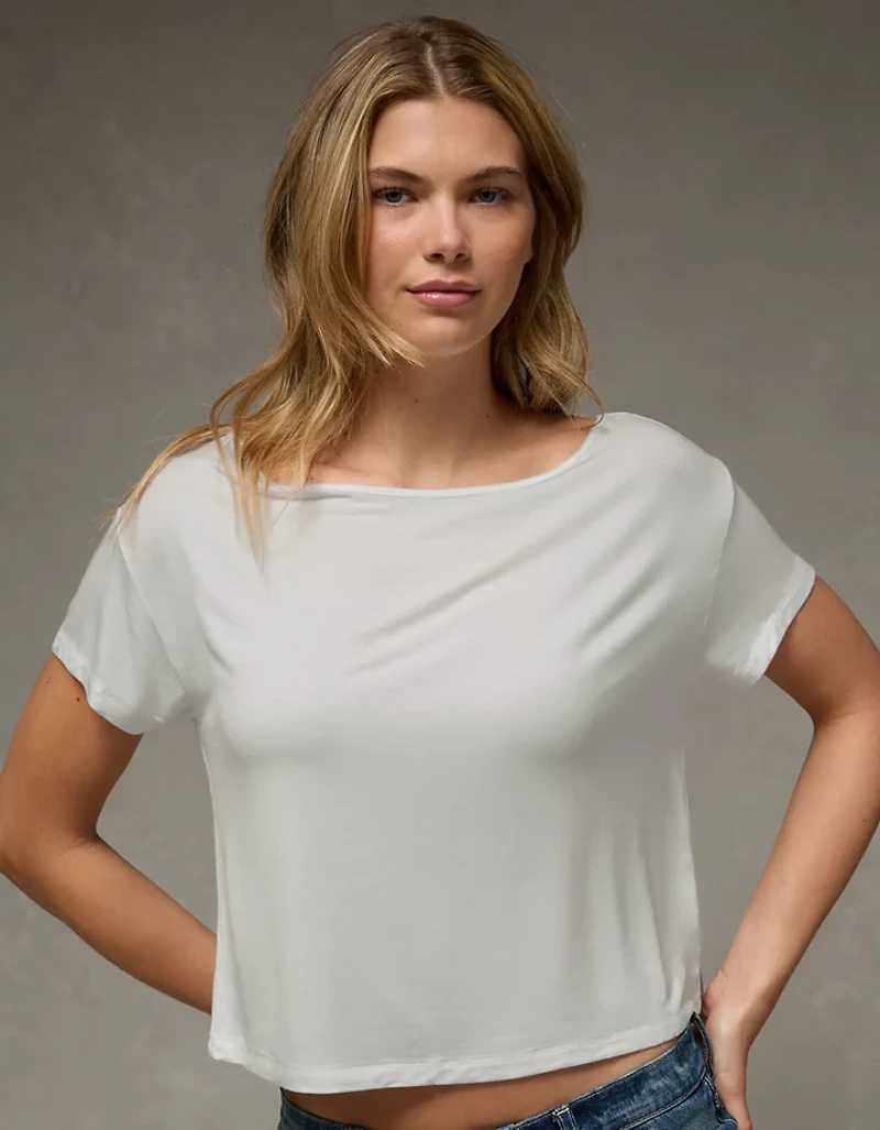 AE Off-the-Shoulder Soft & Sexy T-Shirt