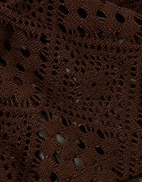 AE Lace Tie-Front Puff Sleeve Tee