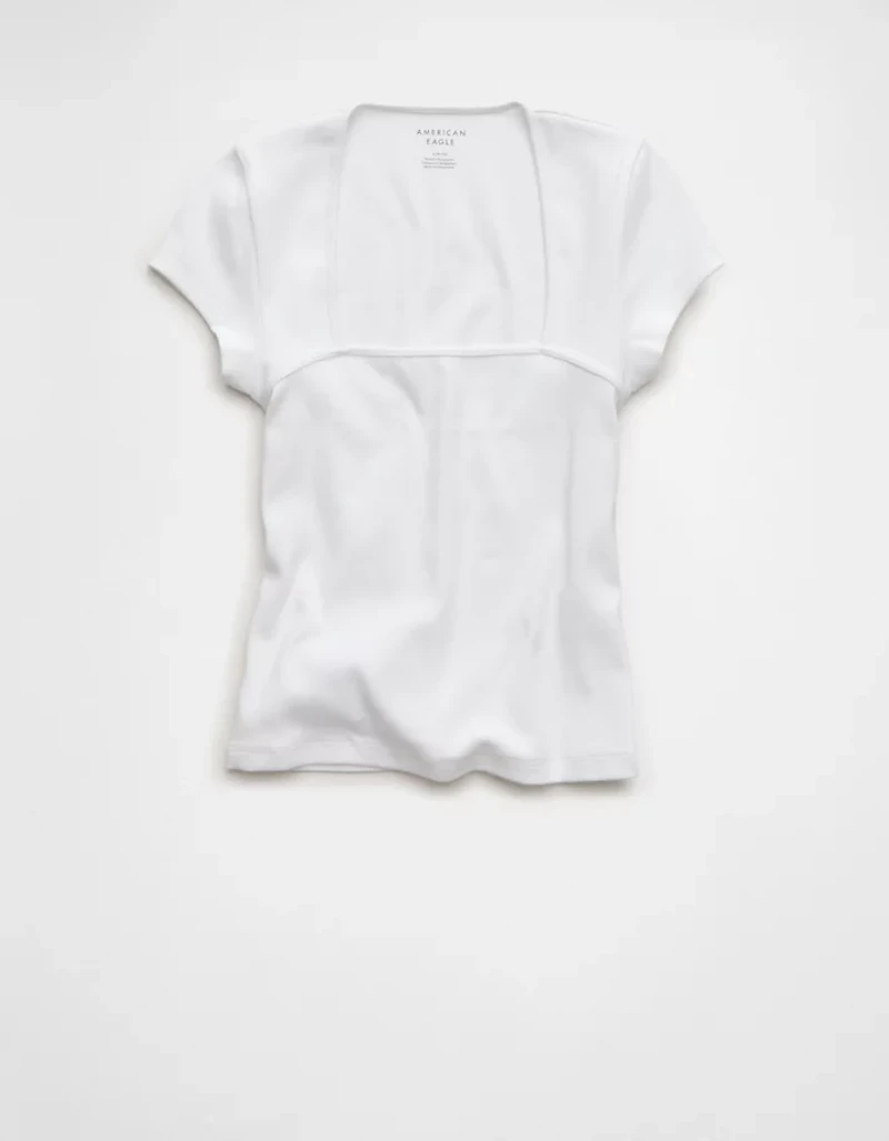 AE Square Neck Hey Baby Tee