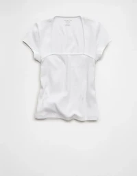AE Square Neck Hey Baby Tee