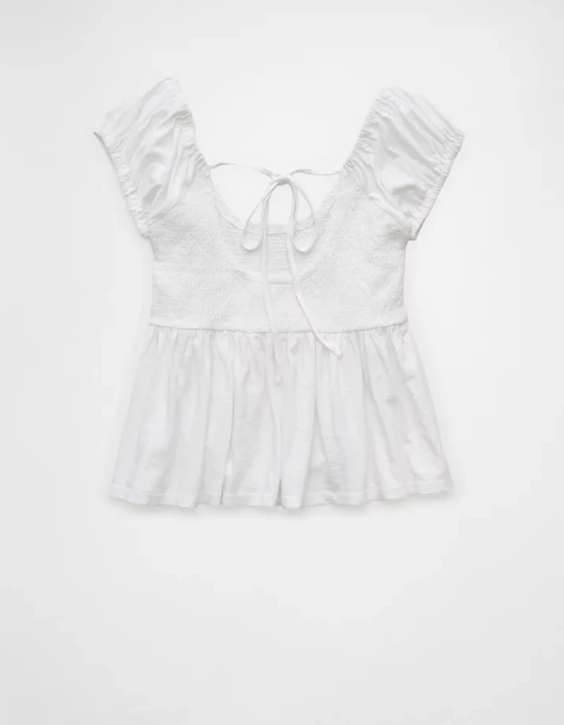 AE Sunchaser Babydoll Ruffle Tee