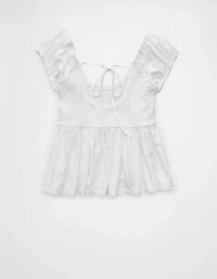 AE Sunchaser Babydoll Ruffle Tee