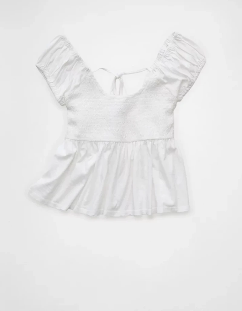AE Sunchaser Babydoll Ruffle Tee