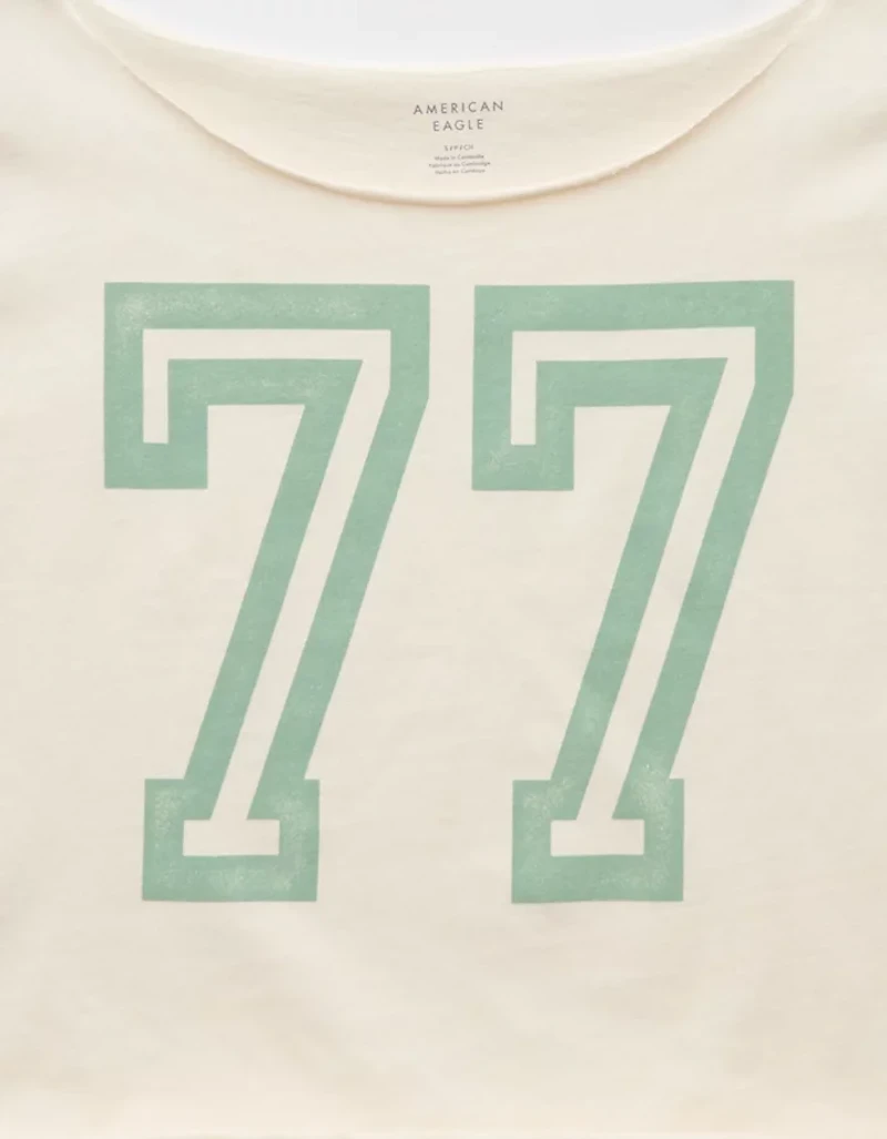 AE Off The Shoulder Graphic T-Shirt