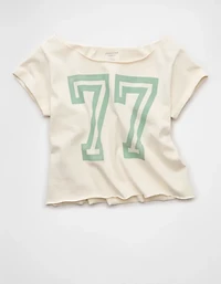 AE Off The Shoulder Graphic T-Shirt