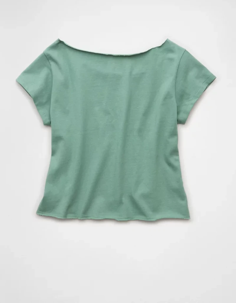 AE Off The Shoulder Graphic T-Shirt