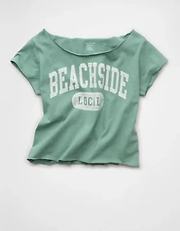 AE Off The Shoulder Graphic T-Shirt