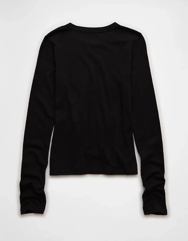 AE Long Sleeve Hey Baby Tee