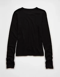 AE Long Sleeve Hey Baby Tee