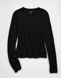 AE Long Sleeve Hey Baby Tee