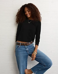 AE Long Sleeve Hey Baby Tee