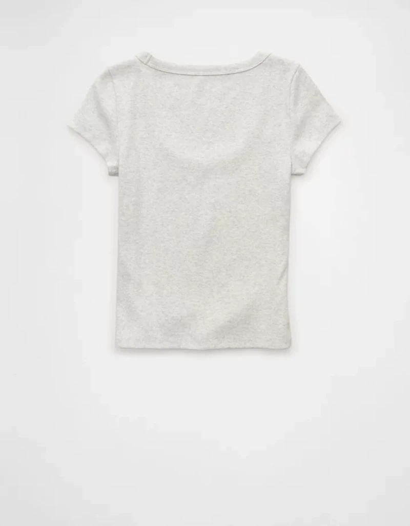AE Scoop Neck Hey Baby Tee