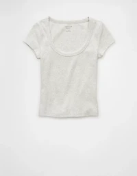 AE Scoop Neck Hey Baby Tee