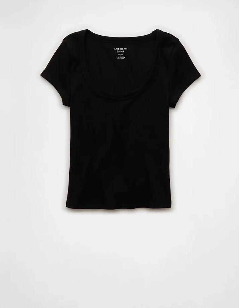 AE Scoop Neck Hey Baby Tee