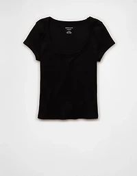 AE Scoop Neck Hey Baby Tee