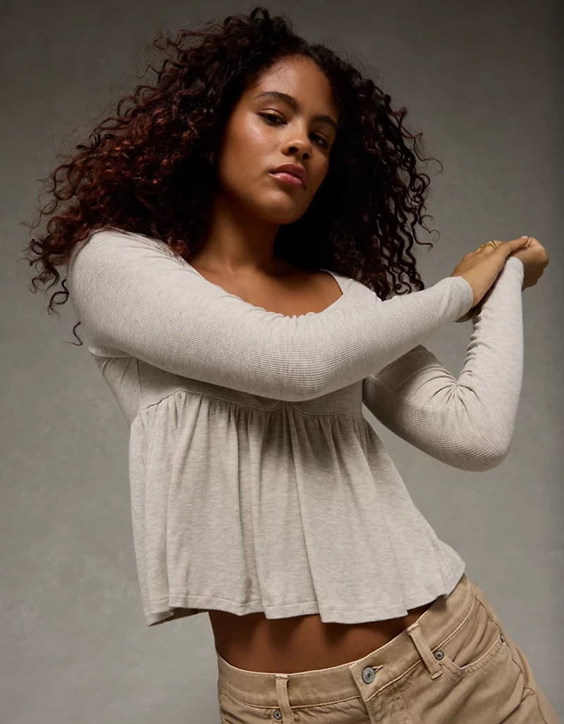 AE Soft & Sexy Babydoll Cinched T-Shirt