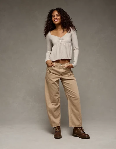 AE Soft & Sexy Babydoll Cinched T-Shirt