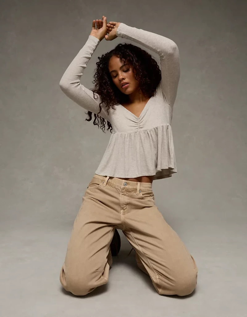 AE Soft & Sexy Babydoll Cinched T-Shirt