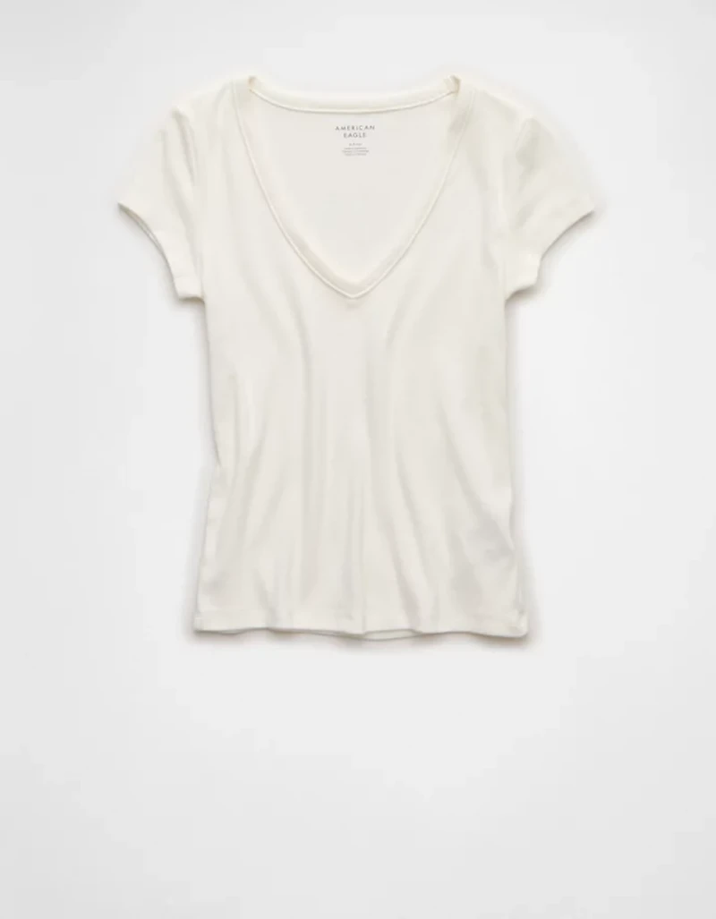 Petit t-shirt à encolure en V Hey AE