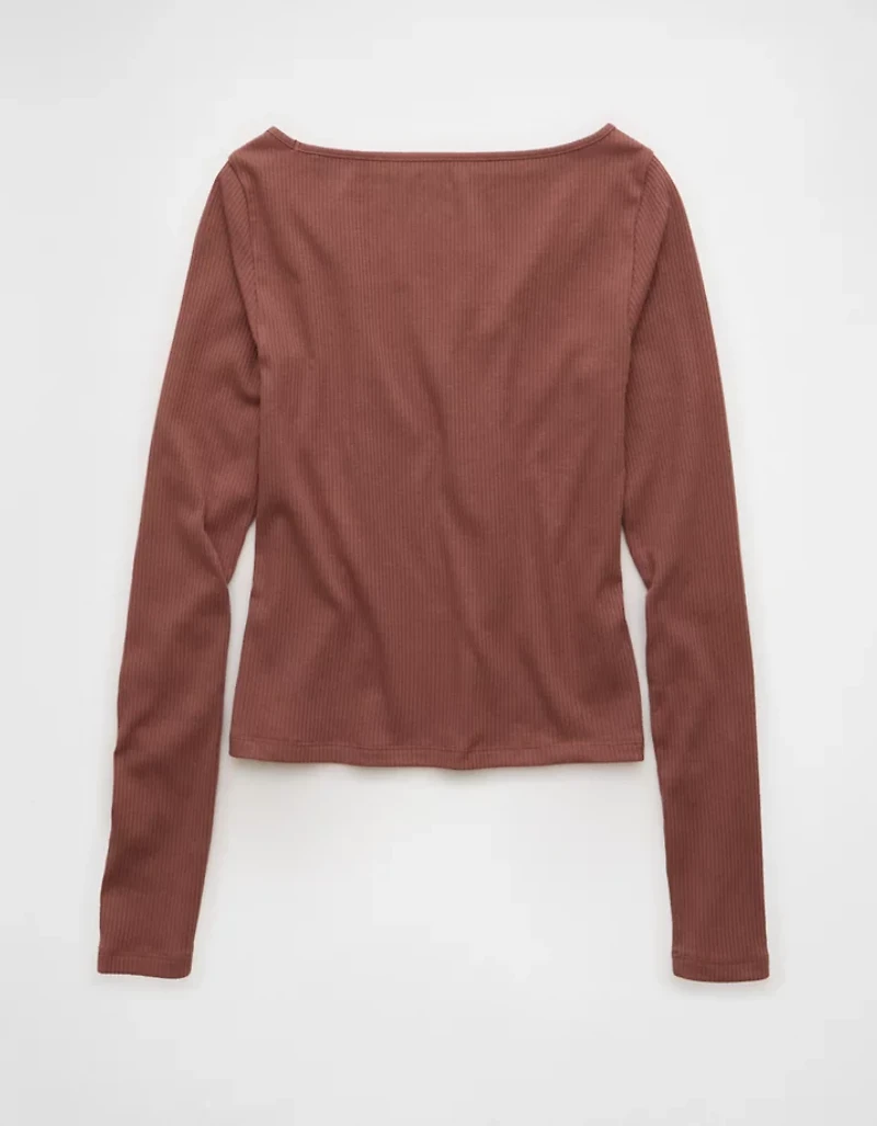 AE Long Sleeve Boatneck Baby Tee