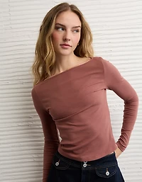 AE Long Sleeve Boatneck Baby Tee