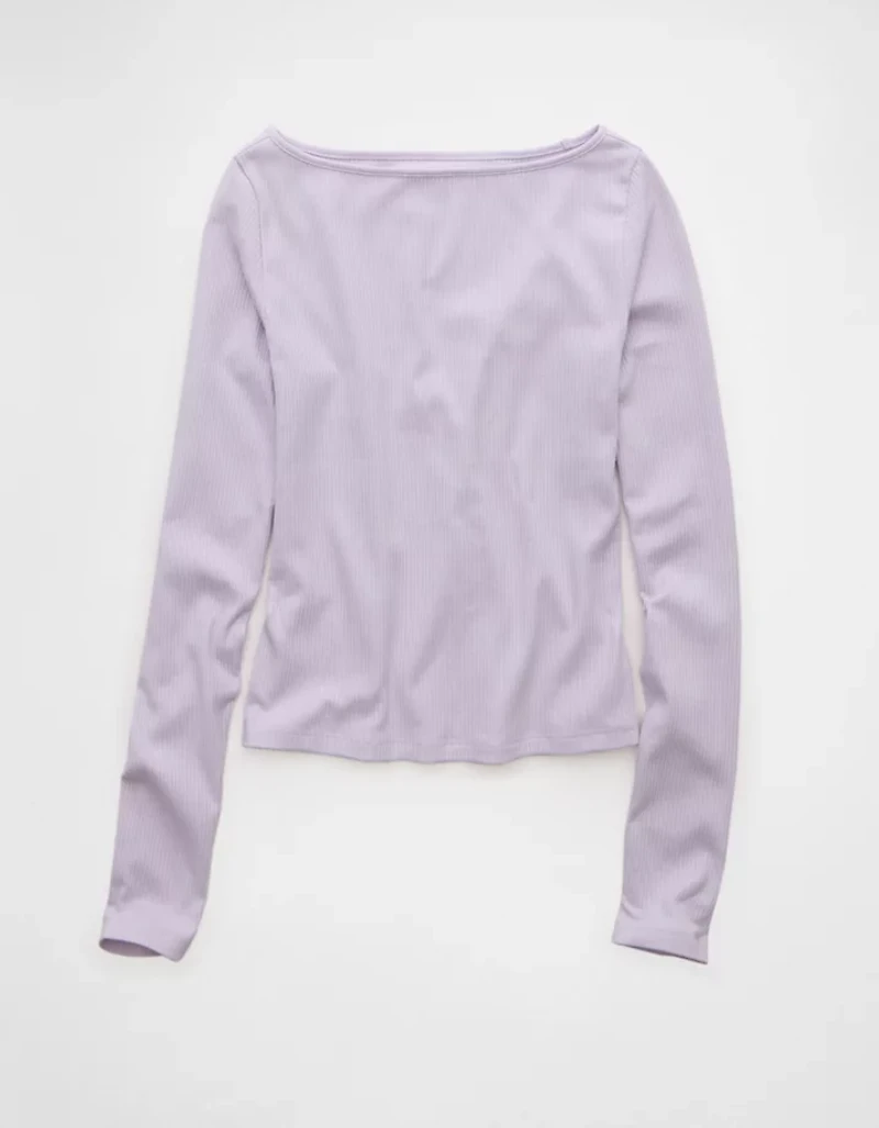 AE Long Sleeve Boatneck Baby Tee