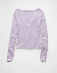 AE Long Sleeve Boatneck Baby Tee