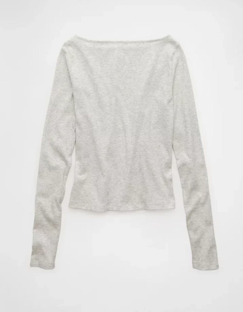 AE Long Sleeve Boatneck Baby Tee