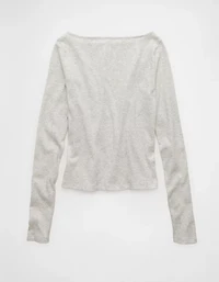 AE Long Sleeve Boatneck Baby Tee