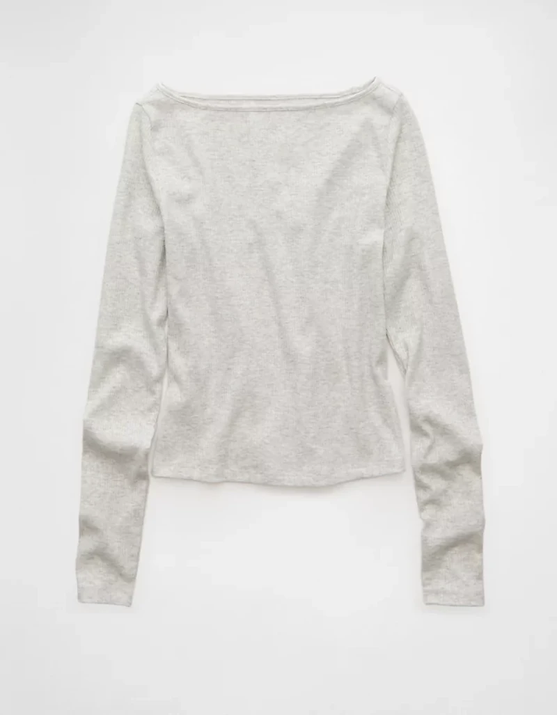 AE Long Sleeve Boatneck Baby Tee