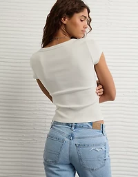 Petit t-shirt à encolure dégagée Hey AE