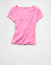 AE Scoop Neck Hey Baby Tee